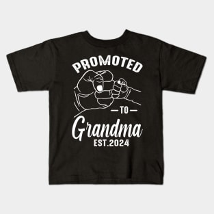 Promoted To Grandma 2024 Kids T-Shirt